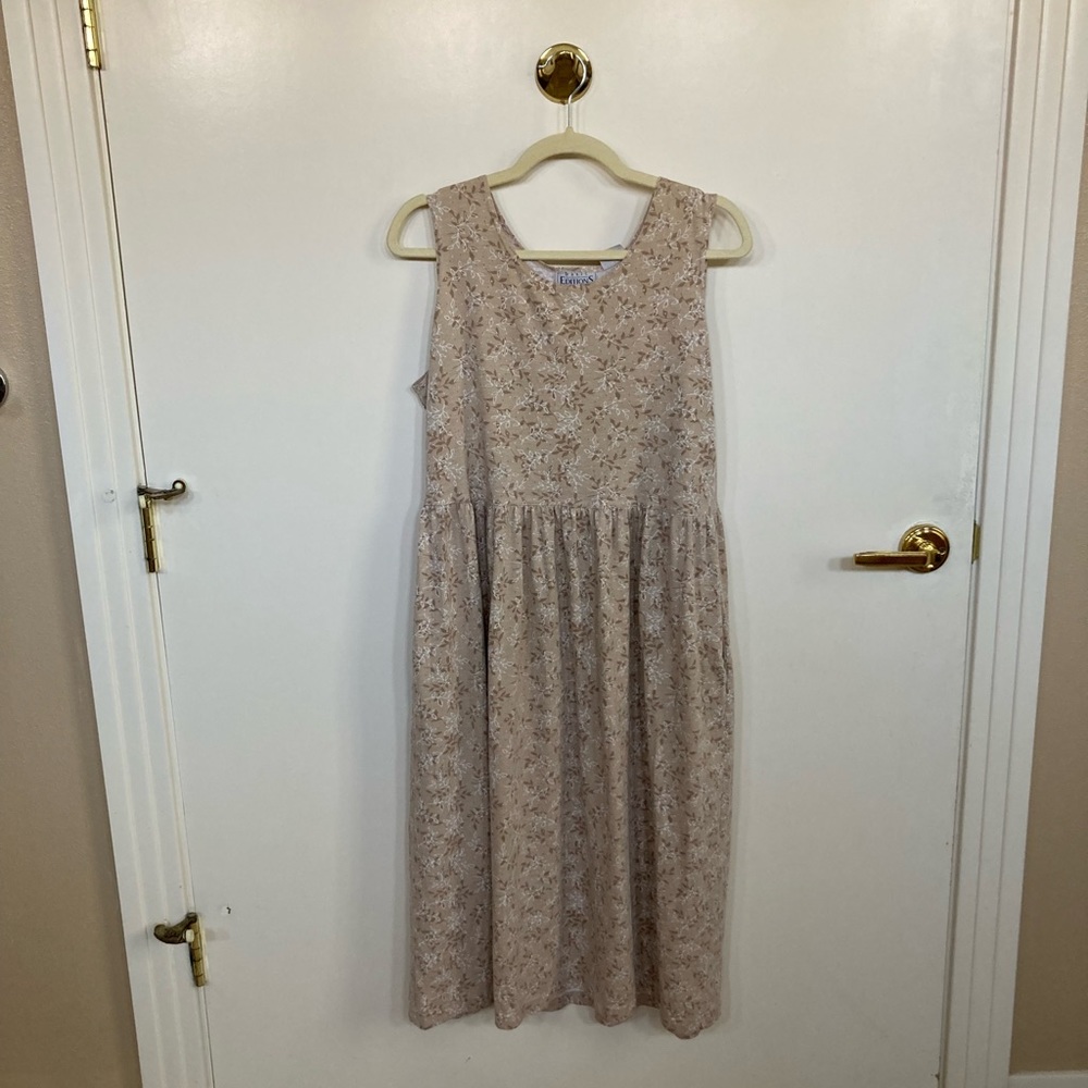 Basic Editions Tan Dress